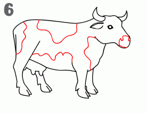 como-dibujar-una-vaca-facil-y-rapido