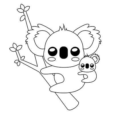 Cómo dibujar un Koala Kawaii ✍