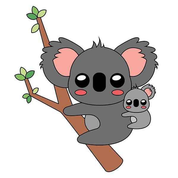 Cómo dibujar un Koala Kawaii ✍ 
