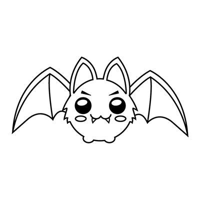 Cómo dibujar un Murciélago Kawaii ✍ 
