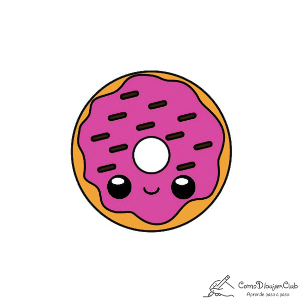 Cómo dibujar un Donut Kawaii ✍ 