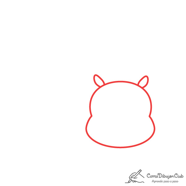 dibujar-cabeza-hipopótamo-kawaii