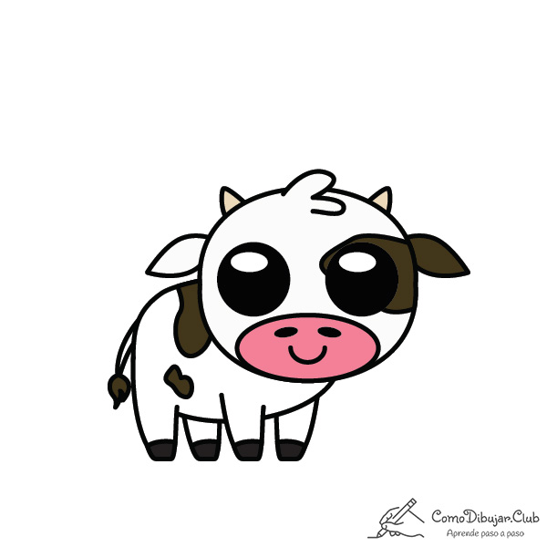 Cómo dibujar una Vaca Kawaii ✍