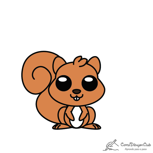 C mo Dibujar Una Ardilla Kawaii COMODIBUJAR CLUB