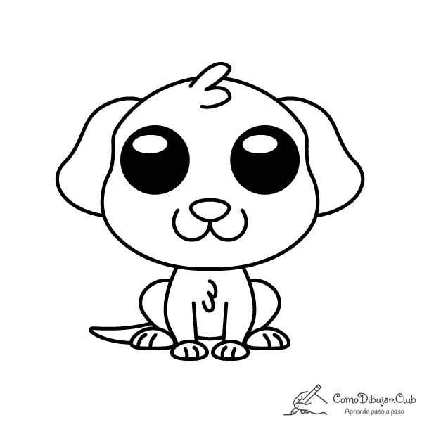 Cómo dibujar un Perro Labrador Kawaii ✍ 