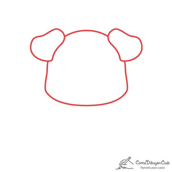 dibujar-cabeza-Bulldog-Francés-kawaii