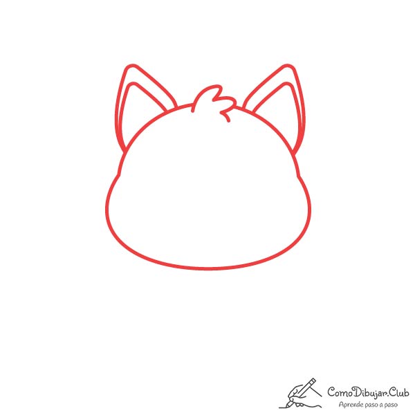 dibujar-cabeza-Husky-kawaii