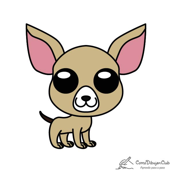 Cómo dibujar un Perro Chihuahua Kawaii ✍ 