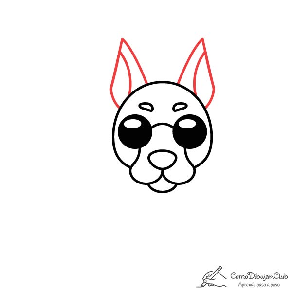 dibujar-Doberman-kawaii-paso-a-paso