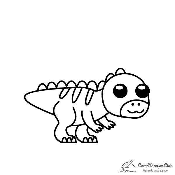 Iguanodonte-kawaii-colorear-imprimir-dibujo