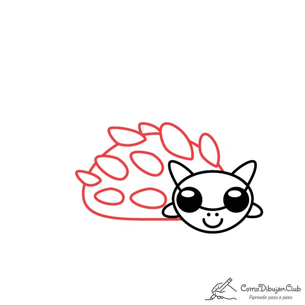 dibujar-Anquilosaurio-kawaii-paso-a-paso