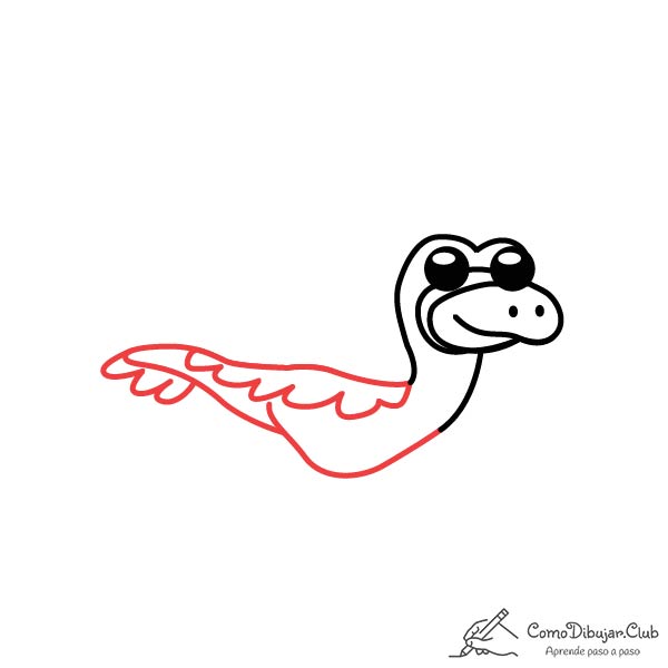 dibujar-Ornitomimo-kawaii-paso-a-paso
