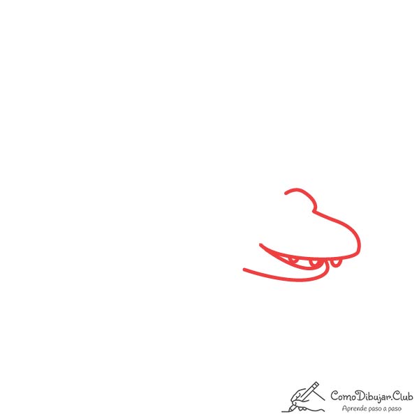 dibujar-cabeza-Mosasaurio-kawaii