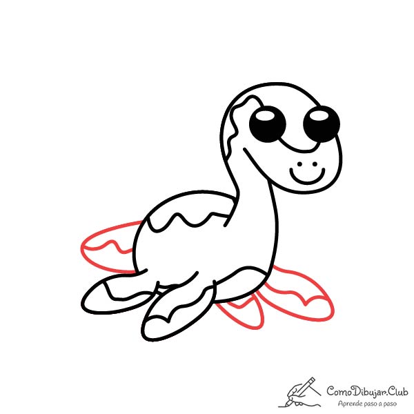 dibujo-Plesiosaurio-kawaii-bebe