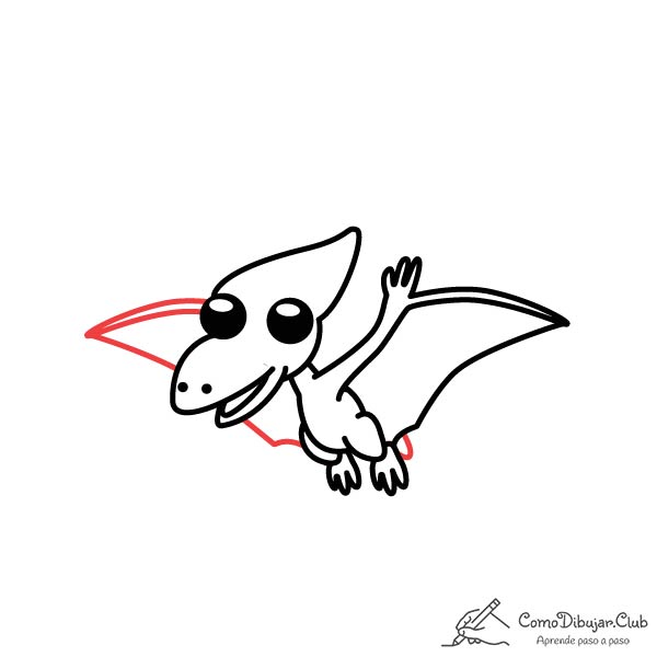 dibujo-Pterodáctilo-kawaii-bebe