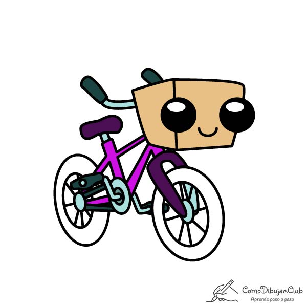  Cómo dibujar una Bicicleta Kawaii ✍