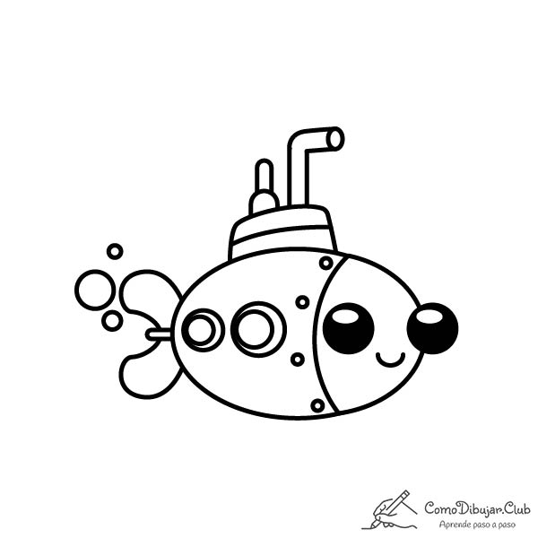 submarino-kawaii-colorear-imprimir-dibujo