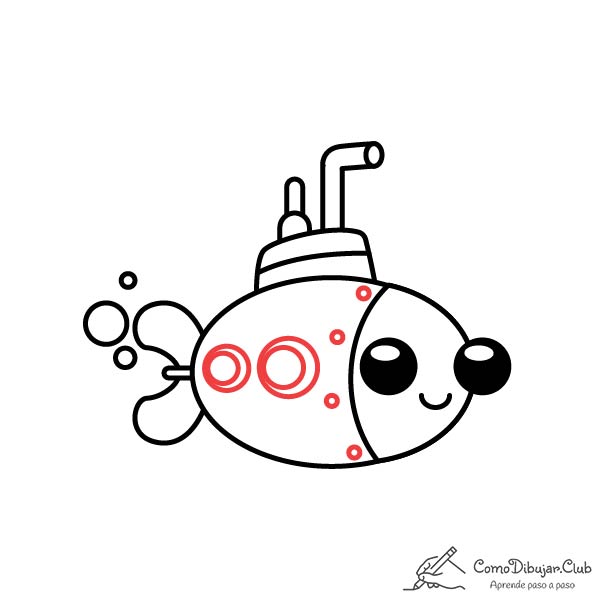 dibujo-submarino-kawaii-bebe