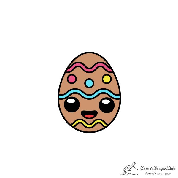  Cómo dibujar un Huevo de Pascua Kawaii ✍