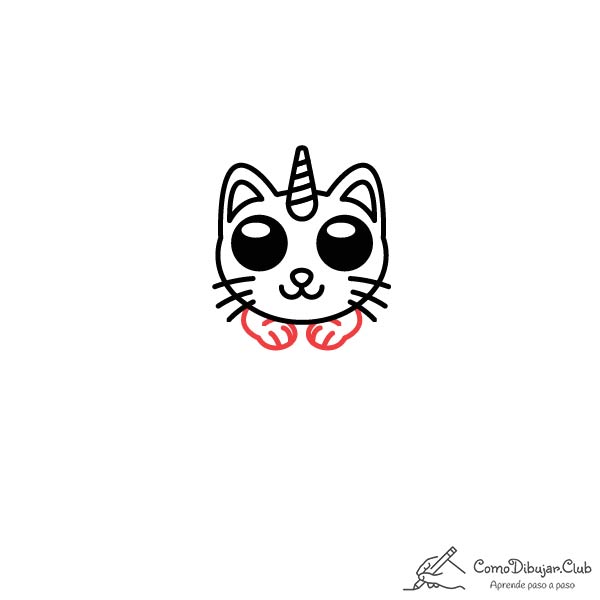 dibujar-Gato-unicornio-kawaii-paso-a-paso