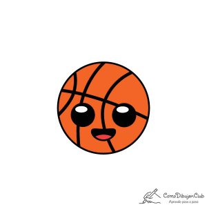 Balón-de-baloncesto-kawaii