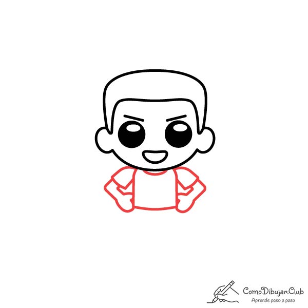 dibujar-Futbolista-kawaii-paso-a-paso