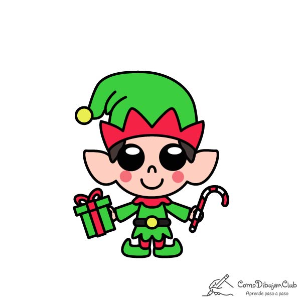  Cómo dibujar un Elfo de Navidad Kawaii ✍